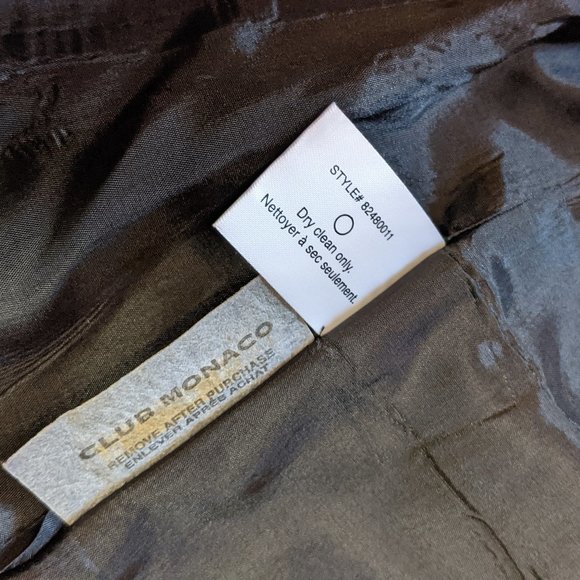 EUC Women (0) - CLUB MONACO Black Lightweight Suit - Picture 15 of 15